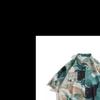 Hong Kong estilo floral camisa manga curta homens verão vintage vintage estampado Hong Kong estilo camisa floral solto top fino