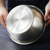 Lavabo Estilo Europeo de Acero Inoxidable 304 con Borde Invertido Grande Lavabo Doméstico para Fideos y Huevos Frutas y Verduras Borde Ancho Profundización Lavabo Multiusos