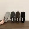 Zapatos Únicos Estilo Birkenstock para Mujer para Otoño e Invierno, Lindo Estilo Bosque Retro Slip-On Felpa Moda Mocasines
