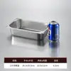 Cuencos de acero inoxidable para servir, recipientes rectangulares con tapa, recipientes comerciales para alimentos, carritos de comida rápida, cuencos para servir en buffet, platos cuadrados, cajas