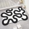 Alfombra de Piso Antideslizante para Baño Alfombra Absorbente para Pies para Puerta de Inodoro Alfombra para Inodoro Alfombra de Diatomeas Alfombra Doméstica