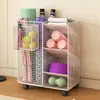 Rack de Armazenamento de Basquete, Rack de Armazenamento de Chão, Rack de Armazenamento de Brinquedos para Sala de Estar, Equipamentos Esportivos de Bola, Cesta de Armazenamento para Tapete de Yoga