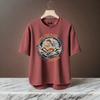 Nueva camiseta de manga corta para hombre, estilo coreano de verano, moderna, sencilla, de media manga, estilo Hong Kong, holgada, informal, de marca.