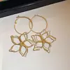 Pendientes Geométricos de Plata y Circonita de Lujo Ligero Francés, Pendientes de Gancho Versátiles de Personalidad de Gama Alta Nicho, Accesorios de Pendientes Sencillos de Temperamento para Mujer