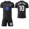 A2526 Versão Co-Branded Barcelona Mamba Negra 8 Pedri 11 Raphinha Camisa de Futebol Infantil Camisa