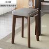 Taburete de Madera Maciza Hogar Banco Pequeño Silla Moderna Simple para Mesa de Comedor Popular Taburete Redondo Apilable Silla de Comedor Taburete Cuadrado Vela Excelente