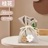 Sachê Perfumado de Gardênia com Osmanthus para Guarda-Roupa, Fragrância de Longa Duração para Todas as Estações, Desodorizante e Refrescante, Remoção de Odores, Sachê Perfumado para Carro