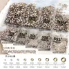 Diamantes para Nail Art Cor Champagne Lote Inteiro Flats Cintilantes Base Redonda Acessórios de Strass Adesivos para Capa de Celular DIY Joias de Diamante para Nail Art