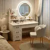 2026 Novo Modelo Mesa-Penteadeira Combinação Mesa de Maquiagem Estilo Europeu Toucador Móveis Simples Modernos para Quarto