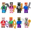Bloques de Construcción Minifigura Temática Mundial Transfronteriza, Juguetes de Ensamblaje Compatibles al por Mayor, Minifiguras de Píxeles, Exclusivamente para Comercio Exterior