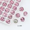 Cristal Dongzhou Diamante de Corte Rosa Milenario de Ocho Caras 8 mm Diamante Explosivo de Cristal K9 Imitación Circonio Joyería de Lujo Ligero Diamante para Uñas Joyería de Diamante