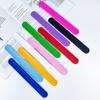 Anel de Pressão de Silicone Personalizado para Crianças e Estudantes Pulseira de Pressão com Impressão Autoenrolável Régua de Tapinha Pulseira de Tapinha Anel de Tapinha Pulseira