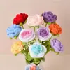 Flores tejidas terminadas, Rosas tejidas a mano, Rosas tejidas creativas, Regalo de San Valentín para novia, Mejor amiga, Regalo de cumpleaños