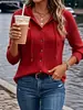 Estación independiente transfronteriza europea y americana 2026 Amazon nueva colección para mujer: sudadera con capucha de manga larga, lisa, abotonada, cómoda y versátil