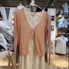 BM Estilo Brandy Mesmo Estilo Início Outono Novo Estilo Malha Malha Lace-up Protetor Solar Com Decote Em V Cardigan Bm Casaco de Manga Comprida Moda Feminina