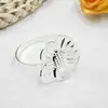 Anillo para Servilletas de Flor de Venta Caliente Transfronteriza Hebilla para Servilletas Anillo para Servilletas de Pétalo Hebilla para Servilletas Fabricante Venta al por Mayor