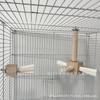 Palo soporte de madera para columpio de loro, palo soporte, palo soporte, tronco, molino de viento giratorio, juguete educativo para pájaros, palo de papel, juguete para morder