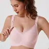 Ropa interior sin costuras transfronteriza de talla grande, push-up, soporte lateral para el pecho, anti-caída, sujetador de lactancia inalámbrico para maternidad, Amazon