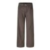 Pantalones de Mezclilla Casuales Rad Vintage Estilo Americano Gruesos Forrados de Polar para Invierno Marrón Cleanfit Sueltos Marrones Rectos
