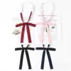 Pajarita JK Japonesa Corbata Perezosa sin Lazo Cuerda color vino tinto Camisa de Estudiante Color Sólido Ropa de Marineros Accesorios de Estilo Académico