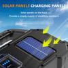 Nueva lámpara LED portátil transfronteriza, para exteriores, resistente al agua, con energía solar, linterna de luz potente, lámpara portátil COB, venta al por mayor
