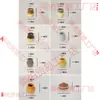 Casa de Boneca Mini Cozinha Casa de Brincar Infantil Pote de Cerâmica Vaso de Flores Comida em Miniatura Brinquedo Modelo Decoração de Cena