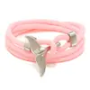 Moda nova linha Milão Estilo oceano pulseira de cauda de baleia personalidade versátil ano animal casal pulseira trançada vermelha