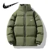 Chaqueta Nueva de Algodón de Invierno para Hombre, Chaqueta Acolchada de Marca de Moda con Cuello Alto, Holgada y Engrosada, Abrigo Casual de Algodón para Estudiantes y Parejas
