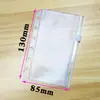 Libreta con Cremallera, Libreta de Facturas, Bolsa de Almacenamiento de PVC, Especificaciones Múltiples A5 A6 A7, Cuaderno de Hojas Sueltas de 6 Agujeros