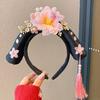 Banda para el cabello con bandera noble, accesorios para el cabello de palacio antiguo, tocados, diadema para niñas, tarjeta para el cabello, ropa Han antigua