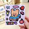Benny Oso Dibujo Animado Lindo ins Taza Térmica Taza Panza Grande Pegatina pvc Taza de Agua Pegatina Impermeable Pegatina para Diario
