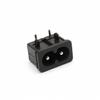 Enchufe de corriente AC DB-08 AC019A con tapa trasera adaptador de olla de arroz de dos polos en forma de 8 enchufe AC gris