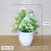 Decorações de mesa para casa plástico sino de vento flor em vaso flores artificiais simulação verde bonsai móveis adereços ornamentos atacado