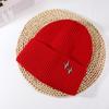 Sombrero de invierno para mujer Nuevo Moda exterior decoración de estrella sombrero tejido cálido grueso versátil que hace que la cara se vea pequeña sombrero de lana
