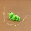 Micro-paisagem Fofa Lendo Comendo Sapo Japonês Boneco Fofo Grânulos Boneca Casa de Bonecas DIY Acessórios Decorativos Pequenos Enfeites