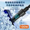 Cable de Datos Trenzado con Pantalla Digital de Venta Caliente Transfronterizo Cable de Carga Adecuado para Teléfonos Apple y Huawei de Carga Rápida Tipo-C
