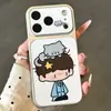 Adequado para Apple 18Promax Casal Bolinhas Gato e Cachorro Menina iPhone Xiaomi Celular Capa Rígida e Flexível Personalização