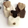Chaleco de Lana de Cordero para Bebé Estiloso Otoño e Invierno 1-3 Años Chaleco Infantil para Niños y Niñas Engrosado Lindo Chaleco para Niños