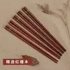 Pauzinhos de madeira natural para uso doméstico, pauzinhos de madeira estilo não-ins, pontas afiadas estilo japonês, 5 pares, 10 peças, novo modelo para adultos