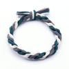 Cuerda para el pelo trenzada de torsión de combinación de colores coreana de alta elasticidad, grosa, anillo para el pelo, cuerda para el pelo anudada tejida a mano, fabricantes, venta al por mayor