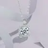 Colar Quadrado de Zircônia Yuhong 2024 Novo para Mulheres, Corrente Elegante Versátil de Nicho de Alto Padrão para o Verão, Corrente para Clavícula