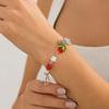 Joyería Transfronteriza Europea y Americana Pulsera de Fresas Frescas de Acrílico Pulsera con Borla de Perlas Pastorales Flor