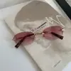 Gafas Hou sin Marco para Mujer, Mismo Estilo que Liu Haocong, Las Gafas sin Marco se Pueden Combinar con Gafas de Prescripción, Zhang Yuanying Usa Prescripción
