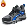 Zapatos de Algodón de Invierno para Niños Medianos y Grandes Zapatos de Algodón Gruesos con Felpa Adicional Cálidos Antideslizantes Botas de Nieve Zapatos para Niños Niños