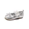 Zapatos de piel para niños, modernos y elegantes, modelo nuevo primavera-verano 2026, zapatos de princesa para niñas, zapatos planos de piel tipo Mary Jane para bebé, ballet