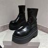 Otoño 2024 Nuevos Botines Martin Botines Cortos Moda Femenina Versátiles Pequeños Gruesos Retro Botines Delgados