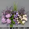 Arreglos Florales Morados para Bodas, Orquídeas Phalaenopsis Artificiales, Caminos de Flores, Decoraciones de Boda, Flores Artificiales, Decoración de Compromiso Arte Floral