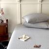 Juego de fundas de almohada de algodón lavado, pares de fundas de almohada para adultos, funda de almohada de algodón puro, funda protectora individual