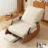Sillón reclinable para dormir, para dormitorio y sala de estar, con ajuste de varios niveles y reposapiés.