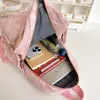 Mochila Escolar para Estudiante Nuevo, Mochila Deportiva Exterior de Color Sólido Simple y Versátil, Mochila Pequeña Deportiva Casual con Estampado de Oso